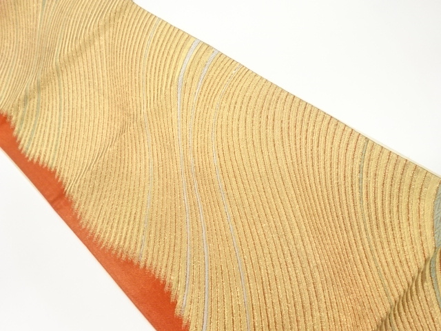 波模様織出し全通袋帯